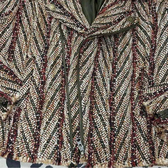 Bob Timberlake Jacquard Boho Moto Jacket (M) - Picture 12 of 12